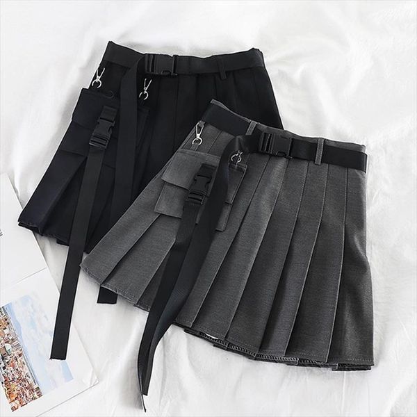 mini pleated korean fashion women skirt summer harajuku hip hop casual jupe belt dropshipping vintage plus size gothic clothes, Black
mini pleated korean fashion women skirt summer harajuku hip hop casual jupe belt dropshipping vintage plus size gothic clothes, Black