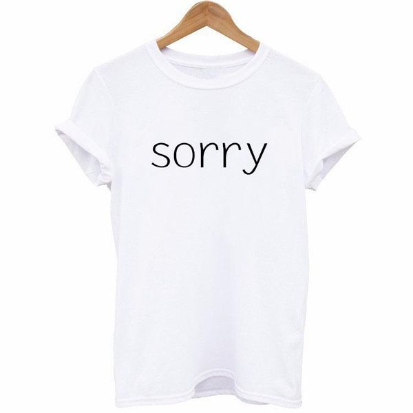 maternity & tees summer women's clothing round neck short-sleeved sorry letter printing casual simple pullover t-shirt, White
maternity & tees summer women's clothing round neck short-sleeved sorry letter printing casual simple pullover t-shirt, White