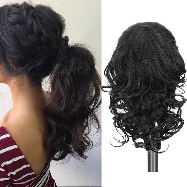 synthetic wigs xuanguang 10-12 inch hair ponytail gripper clip in wavy blond black wig for women
synthetic wigs xuanguang 10-12 inch hair ponytail gripper clip in wavy blond black wig for women