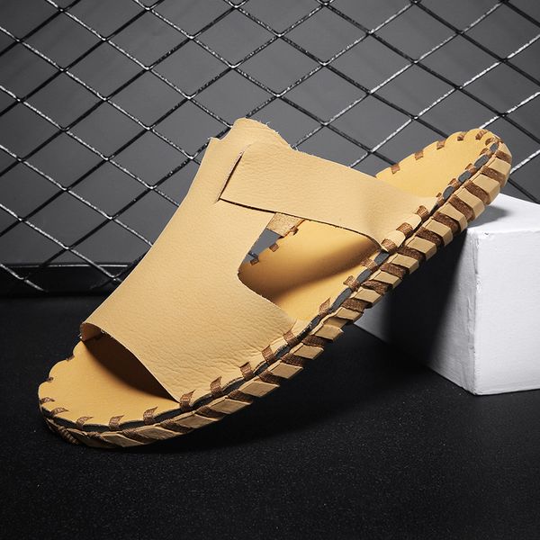 brand slippers men's summer fashion wear vietnam beach shoes soft soles comfortable hollow casual trje, Black
brand slippers men's summer fashion wear vietnam beach shoes soft soles comfortable hollow casual trje, Black