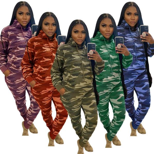 women's two piece pants fashion camouflage set autumn women long sleeve hooded sports matching streetwear jogging tracksuit, White
women's two piece pants fashion camouflage set autumn women long sleeve hooded sports matching streetwear jogging tracksuit, White