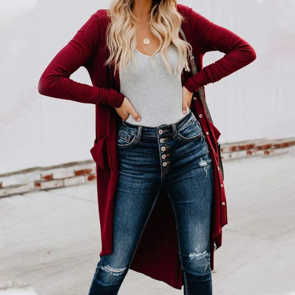 women's knits & tees sweater coats women long sleeve solid color snap button down knit ribbed cardigans autumn knitted sweaters outwear, White
women's knits & tees sweater coats women long sleeve solid color snap button down knit ribbed cardigans autumn knitted sweaters outwear, White