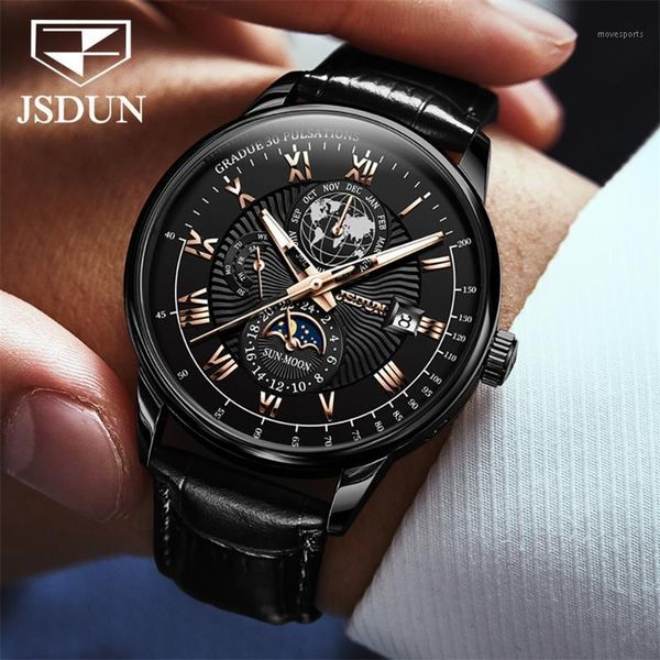 upscale waterproof men sport watch full automatic original multifunction genuine leather mechanical wristwatches, Slivery;brown
upscale waterproof men sport watch full automatic original multifunction genuine leather mechanical wristwatches, Slivery;brown