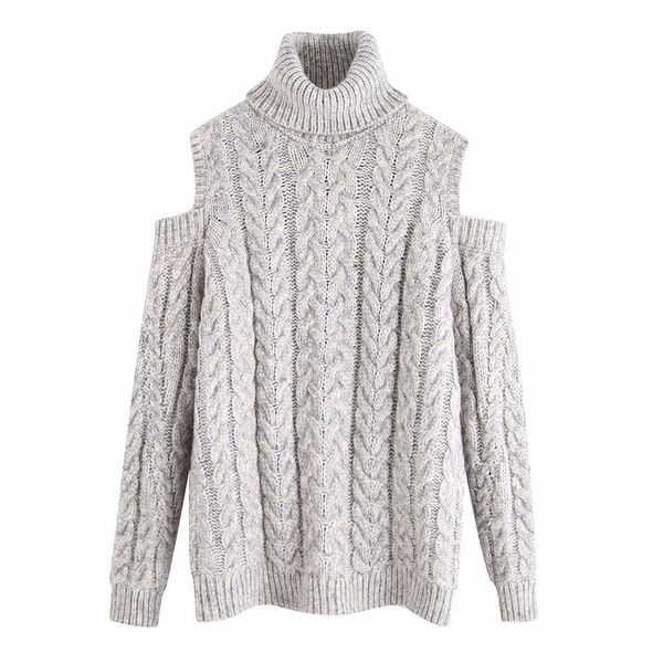 winter women's french wight-strand knitted sweater turtleneck strapless pullover female loose sweater 210520, White
winter women's french wight-strand knitted sweater turtleneck strapless pullover female loose sweater 210520, White