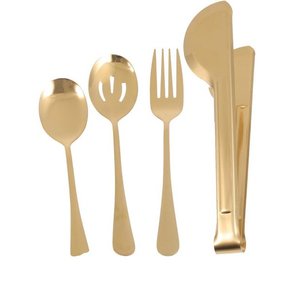 dinnerware sets 4pcs practical clip household barbecue tong steak serving clamp for home (golden)
dinnerware sets 4pcs practical clip household barbecue tong steak serving clamp for home (golden)