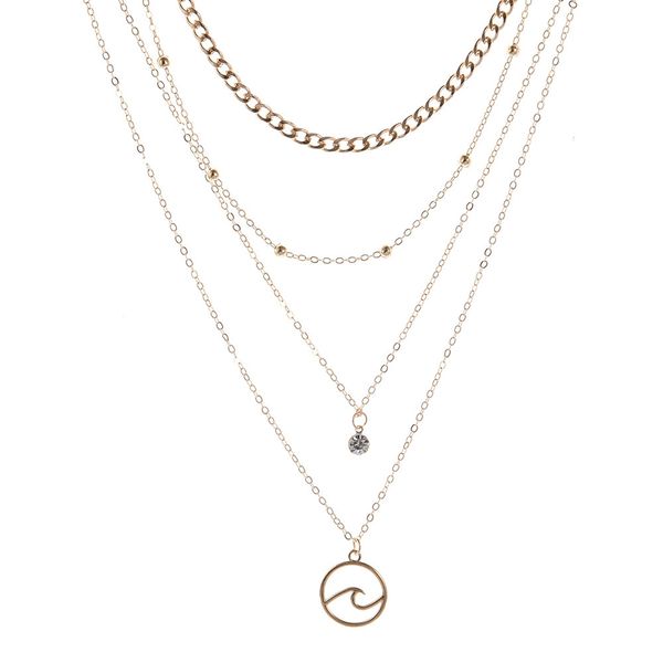 individual point drill multi-layer necklace alloy spray ladies multi-layer pendant necklace neck chain, Silver
individual point drill multi-layer necklace alloy spray ladies multi-layer pendant necklace neck chain, Silver
