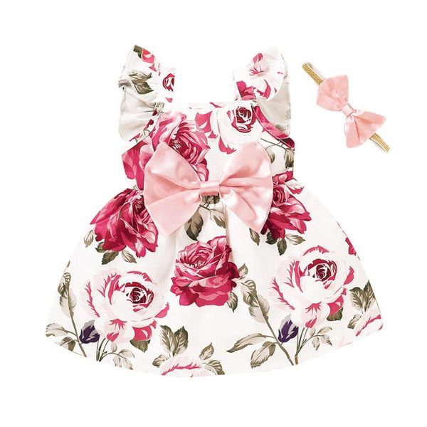 est summer toddler baby sets girls sleeveless sunflower floral print dresses casual outfits princess headbands ll3 clothing, White
est summer toddler baby sets girls sleeveless sunflower floral print dresses casual outfits princess headbands ll3 clothing, White