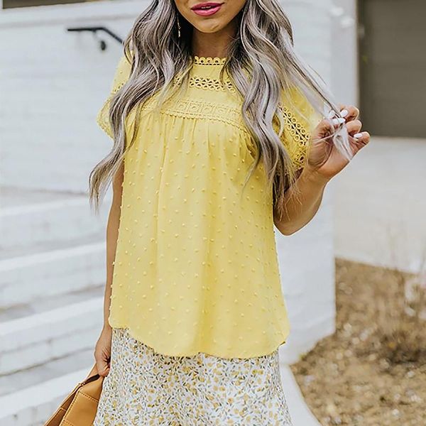women's blouses & shirts lace hollow blouse women white shirt short sleeve casual round neck solid blusas y camisas and bloues
women's blouses & shirts lace hollow blouse women white shirt short sleeve casual round neck solid blusas y camisas and bloues