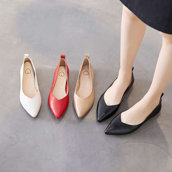 casual shoes new fashion in spring and summer of 2021 south korean cowhide pointed shallow mouth single shoes with soft sole 7riy, Black
casual shoes new fashion in spring and summer of 2021 south korean cowhide pointed shallow mouth single shoes with soft sole 7riy, Black