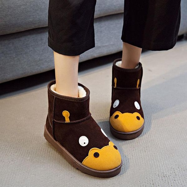 boots ins super fire cartoon women's snow winter anti slip and warm high suede thickened, Black
boots ins super fire cartoon women's snow winter anti slip and warm high suede thickened, Black