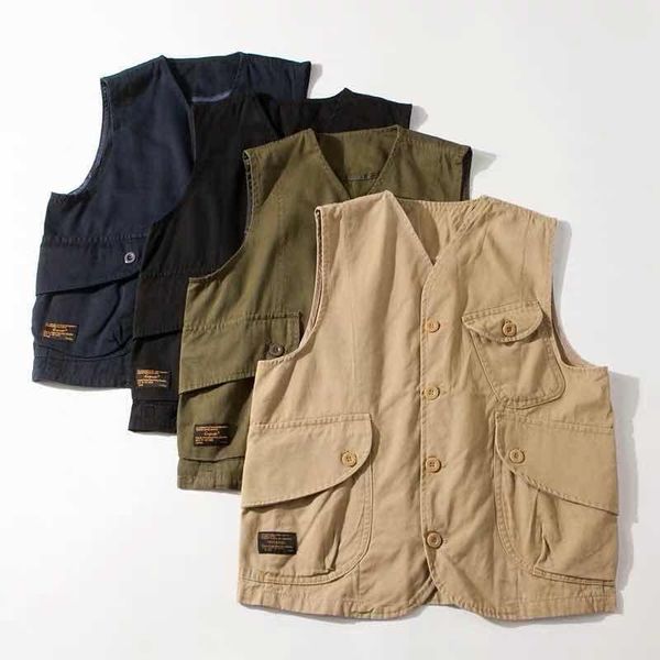 men's vests bannaji men`s cargo vest japanese style waistcoat multi pockets fashion vintage street sleeveless jacket and coat for male, Black;white
men's vests bannaji men`s cargo vest japanese style waistcoat multi pockets fashion vintage street sleeveless jacket and coat for male, Black;white