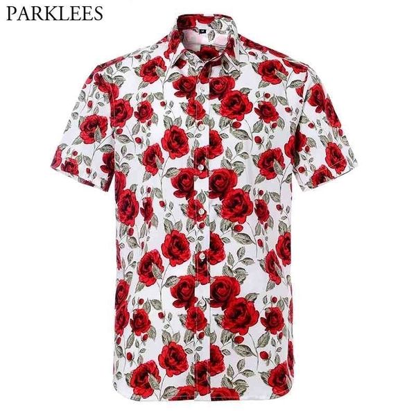 mens rose floral print short sleeve button down beach hawaiian casual shirt beach party vacation shirt for men chemise homme 2xl 210522, White;black
mens rose floral print short sleeve button down beach hawaiian casual shirt beach party vacation shirt for men chemise homme 2xl 210522, White;black