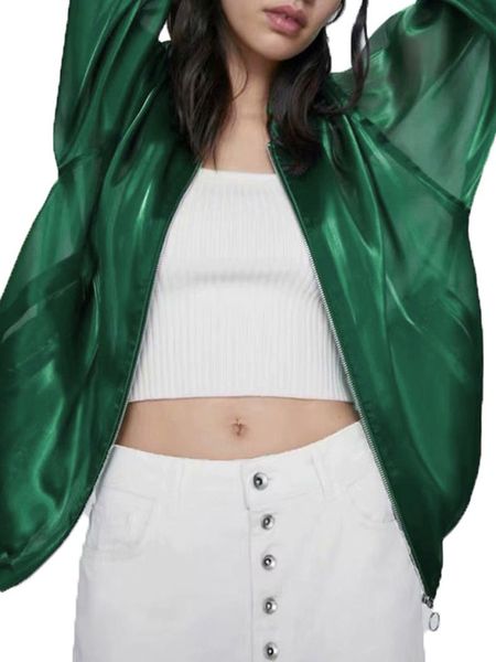 women street style jacket rayon full length regular sleeve turn-down collar solid color zipper short women's jackets, Black;brown
women street style jacket rayon full length regular sleeve turn-down collar solid color zipper short women's jackets, Black;brown