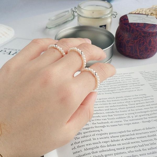cluster rings silvology 925 sterling silver small pearl for women natural freshwater elegant fashionable thin simple jewelry, Golden;silver
cluster rings silvology 925 sterling silver small pearl for women natural freshwater elegant fashionable thin simple jewelry, Golden;silver