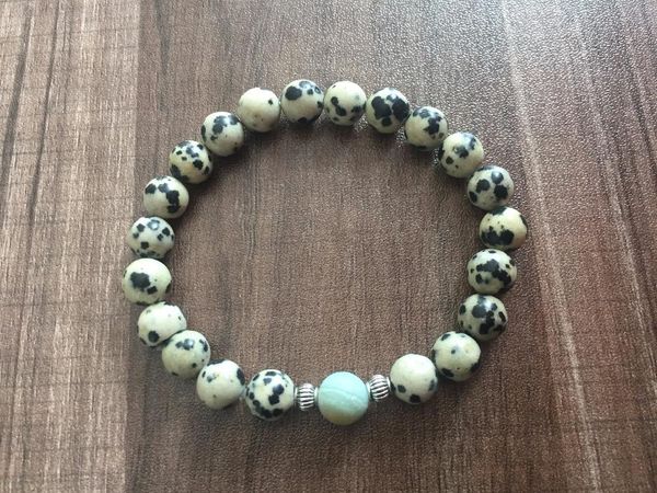 charm bracelets 8mm dalmatian jaspers bracelet matte amazonite mala beads prayer yoga rouns for women and men, Golden;silver
charm bracelets 8mm dalmatian jaspers bracelet matte amazonite mala beads prayer yoga rouns for women and men, Golden;silver