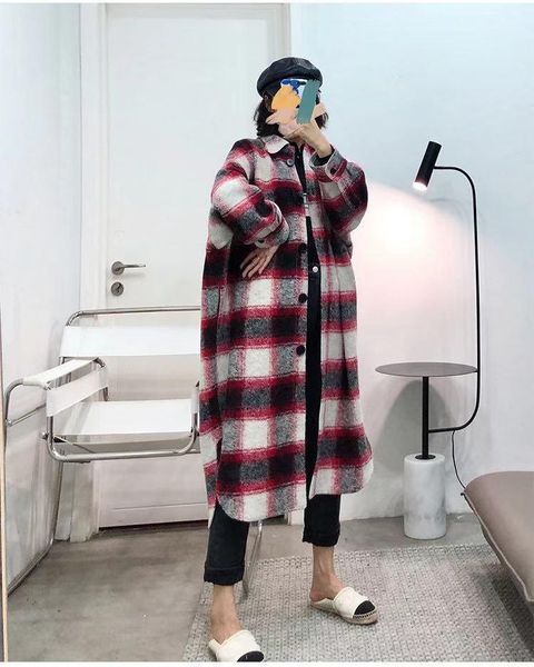 women's wool & blends french chic autumn /winter single breasted long trench coat for women /men, Black
women's wool & blends french chic autumn /winter single breasted long trench coat for women /men, Black