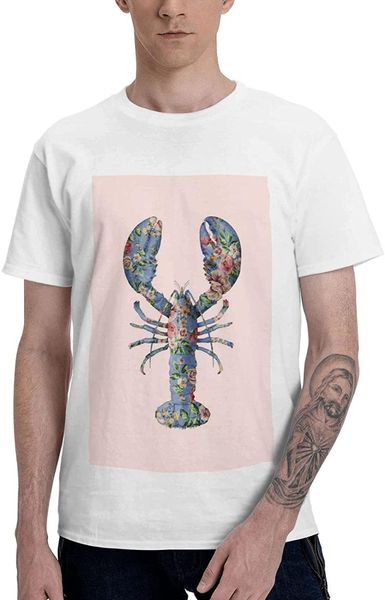 men's t-shirts 2021 summer loose floral lobster simple printed cotton high-quality casual and comfortable round neck oversized t-shirt, White;black
men's t-shirts 2021 summer loose floral lobster simple printed cotton high-quality casual and comfortable round neck oversized t-shirt, White;black