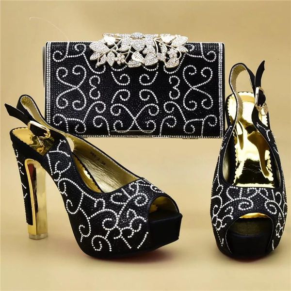 dress shoes high heeled for women italian shoe and matching bag set decorated with rhinestone party african sets 2021, Black
dress shoes high heeled for women italian shoe and matching bag set decorated with rhinestone party african sets 2021, Black