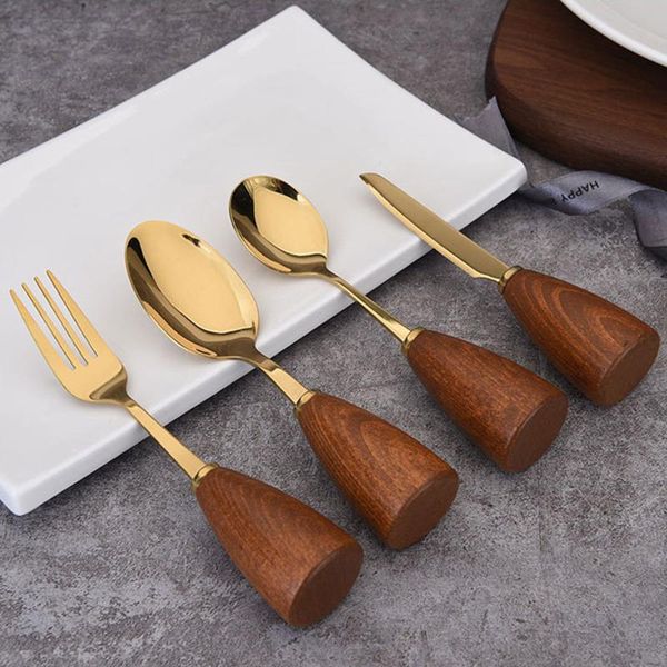 dinnerware sets kitchen wooden handle tableware dessert spoon table knife fork portable stainless steel cutlery for housewares gold
dinnerware sets kitchen wooden handle tableware dessert spoon table knife fork portable stainless steel cutlery for housewares gold