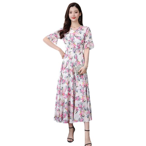 summer dress women white red print -3xl plus size chiffon es korean office v neck elegant slim maxi lr223 210531, Black;gray
summer dress women white red print -3xl plus size chiffon es korean office v neck elegant slim maxi lr223 210531, Black;gray