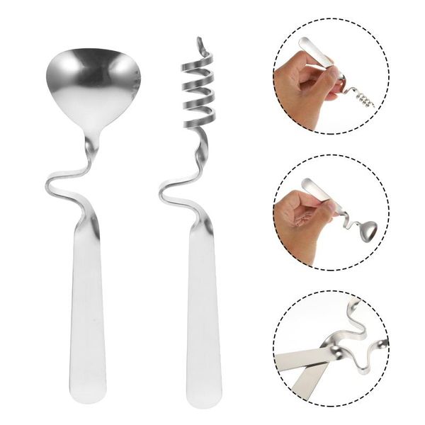 spoons 2pcs stainless steel curving handle mixing practical coffee (silver)
spoons 2pcs stainless steel curving handle mixing practical coffee (silver)