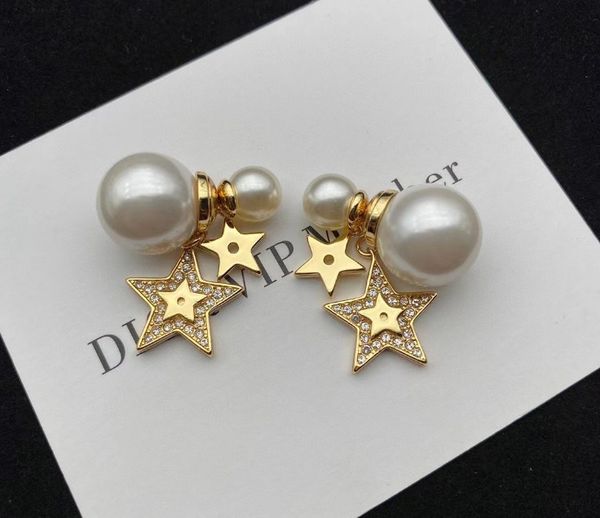 d family 21 new star pearl simple temperament personalized fashion celebrity earrings s925 silver needle, Golden
d family 21 new star pearl simple temperament personalized fashion celebrity earrings s925 silver needle, Golden
