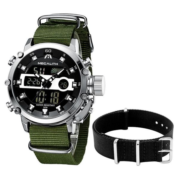wristwatches megalith nylon strap+watch set men sports multifunction waterproof alarm led digital relogio masculino back to school gift cloc, Slivery;brown
wristwatches megalith nylon strap+watch set men sports multifunction waterproof alarm led digital relogio masculino back to school gift cloc, Slivery;brown