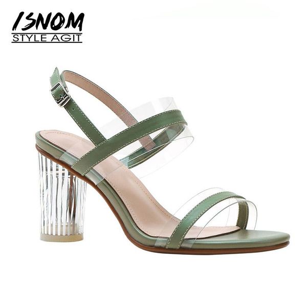 transparent thick high heels sandals women genuine leather shoes open toe footwear 2021 fashion female, Black
transparent thick high heels sandals women genuine leather shoes open toe footwear 2021 fashion female, Black