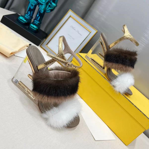 brown mink fur high-heeled sandals clear transparent high heels open toe ankle-strap snakeskin leather sandal for women luxury designer shoe, Black
brown mink fur high-heeled sandals clear transparent high heels open toe ankle-strap snakeskin leather sandal for women luxury designer shoe, Black
