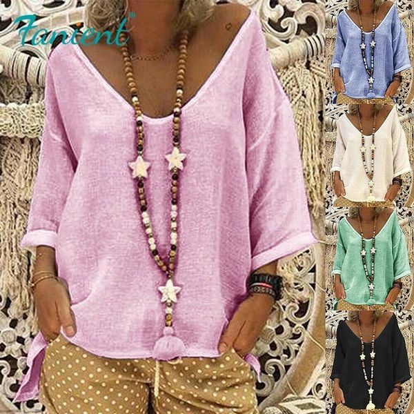 linen solid color women blouse half sleeve casual style deep v-neck blusas vintage loose pullovers shirts 5xl pink black women's blouse, White
linen solid color women blouse half sleeve casual style deep v-neck blusas vintage loose pullovers shirts 5xl pink black women's blouse, White