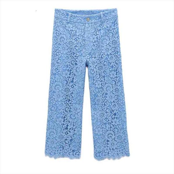 womanspring and summer high waist button straight cropped pants lace pants, Black;white
womanspring and summer high waist button straight cropped pants lace pants, Black;white