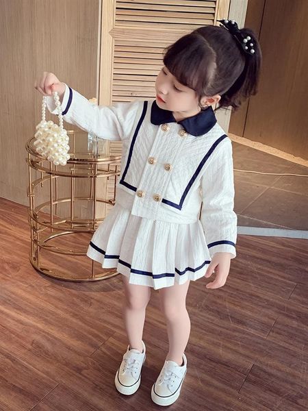 clothing sets girls' suit spring 2021 children set korean style fashion short skirt two-piece girl dress, White
clothing sets girls' suit spring 2021 children set korean style fashion short skirt two-piece girl dress, White