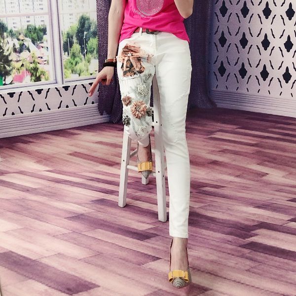 d 1083 white european character since waist trousers white holes jeans show thin fashion brim haroun pants fall and winte, Blue
d 1083 white european character since waist trousers white holes jeans show thin fashion brim haroun pants fall and winte, Blue