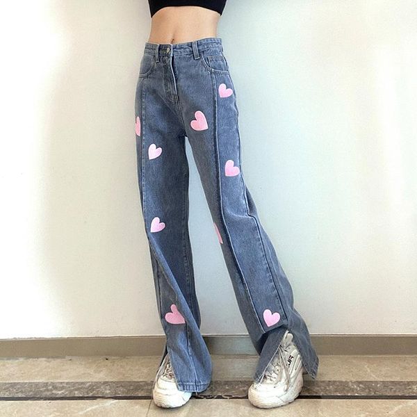 women's jeans 2021 pants, three-dimensional lines, drape, love, printed denim straight-leg trousers, long legs y2k, Blue
women's jeans 2021 pants, three-dimensional lines, drape, love, printed denim straight-leg trousers, long legs y2k, Blue