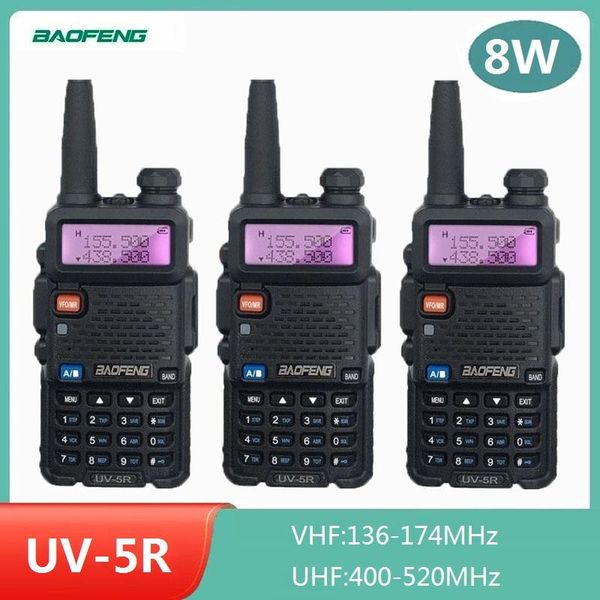 3pcs baofeng uv-5r 8w powerful walkie talkie uv 5r vhf uhf amateur radio scanner hf transceiver uv5r cb ham station 10km
3pcs baofeng uv-5r 8w powerful walkie talkie uv 5r vhf uhf amateur radio scanner hf transceiver uv5r cb ham station 10km