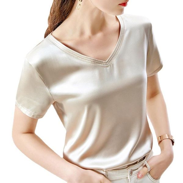 women's t-shirt 2021summer women short sleeve fashion solid color trend v-neck female casual elegant slim cut ladies tee, White
women's t-shirt 2021summer women short sleeve fashion solid color trend v-neck female casual elegant slim cut ladies tee, White