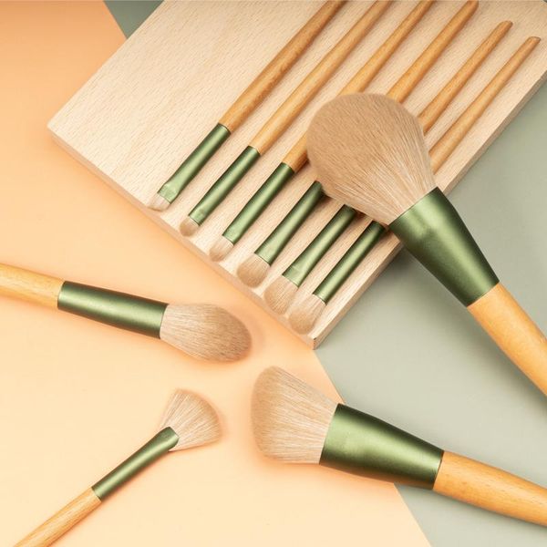 makeup brushes 10 qingluo brush set beginners blush powder eye shadow and nose multi-functional solid wood beauty tools
makeup brushes 10 qingluo brush set beginners blush powder eye shadow and nose multi-functional solid wood beauty tools