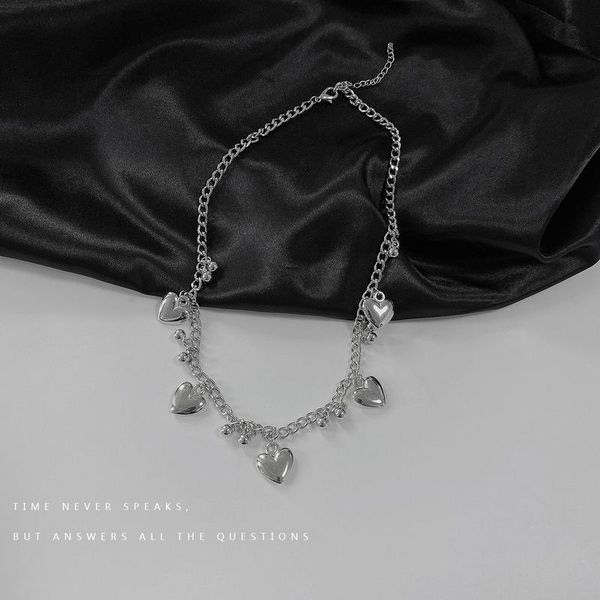 pendant necklaces heart woman beads necklace women chain lovers jewelry wedding silver color trendy kpop party metal collares
pendant necklaces heart woman beads necklace women chain lovers jewelry wedding silver color trendy kpop party metal collares