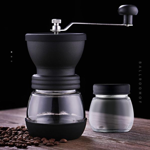 electric coffee grinders portable manual machine grinder mill hand crank bean with jar household crusher tools
electric coffee grinders portable manual machine grinder mill hand crank bean with jar household crusher tools