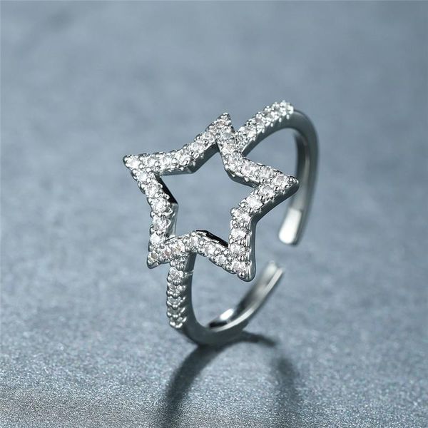 wedding rings female cute star opening ring vintage hollow white zircon classic silver color engagement for women jewelry, Slivery;golden
wedding rings female cute star opening ring vintage hollow white zircon classic silver color engagement for women jewelry, Slivery;golden