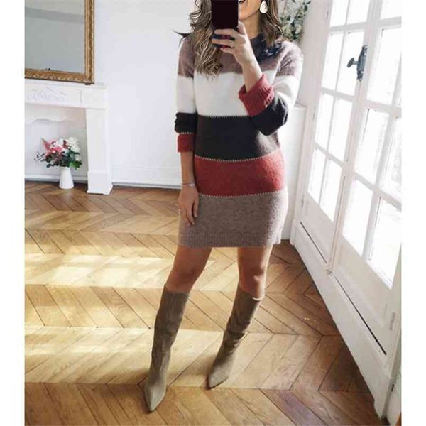 fashionable sweaters color-block patchwork long sleeve o-neck female casual knitted pullover winter clothes women plus size 210604, White;black
fashionable sweaters color-block patchwork long sleeve o-neck female casual knitted pullover winter clothes women plus size 210604, White;black
