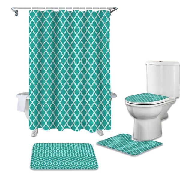 shower curtains classic geometry blue green curtain sets non-slip rugs toilet lid cover and bath mat bathroom set
shower curtains classic geometry blue green curtain sets non-slip rugs toilet lid cover and bath mat bathroom set