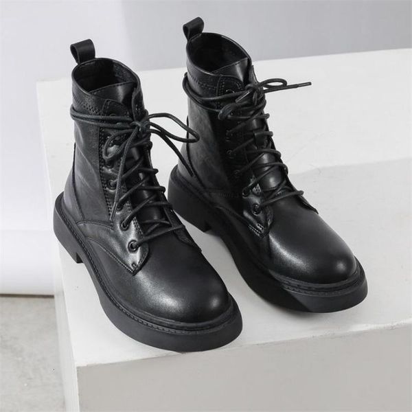 black ankle women's autumn / winter short british style lace up flat bottom motorcycle boots
black ankle women's autumn / winter short british style lace up flat bottom motorcycle boots
