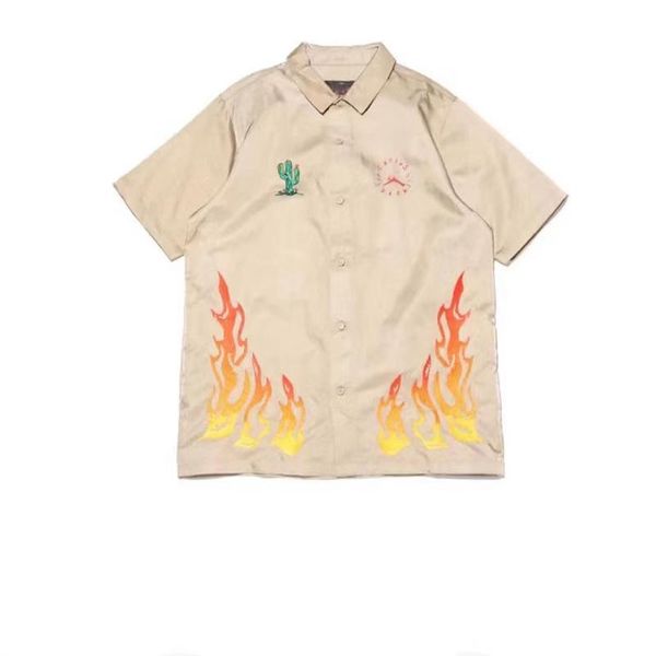 men's casual shirts high street brand travis scoflame embroidery print women's shirt clothing fashion woman blouses 2021, White;black
men's casual shirts high street brand travis scoflame embroidery print women's shirt clothing fashion woman blouses 2021, White;black