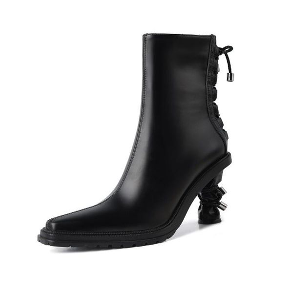 boots 2021 autumn winter genuine leather western cowboy women platform fashion short strange style heel women's shoes, Black
boots 2021 autumn winter genuine leather western cowboy women platform fashion short strange style heel women's shoes, Black