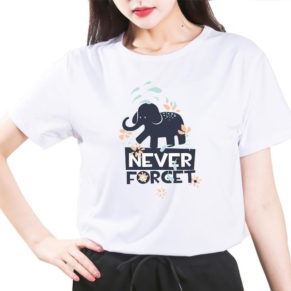 women cartoon casual never floral flower elephant lady t-shirts t shirt ladies womens graphic female tee t-shirt women's, White
women cartoon casual never floral flower elephant lady t-shirts t shirt ladies womens graphic female tee t-shirt women's, White