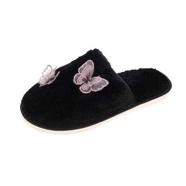 women's furry warm home slippers winter plush indoor slider fake fur slides house floor, Black
women's furry warm home slippers winter plush indoor slider fake fur slides house floor, Black