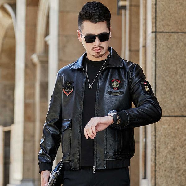 plush leather men's and winter new korean leisure brand flying leather men's warm, Black;brown
plush leather men's and winter new korean leisure brand flying leather men's warm, Black;brown