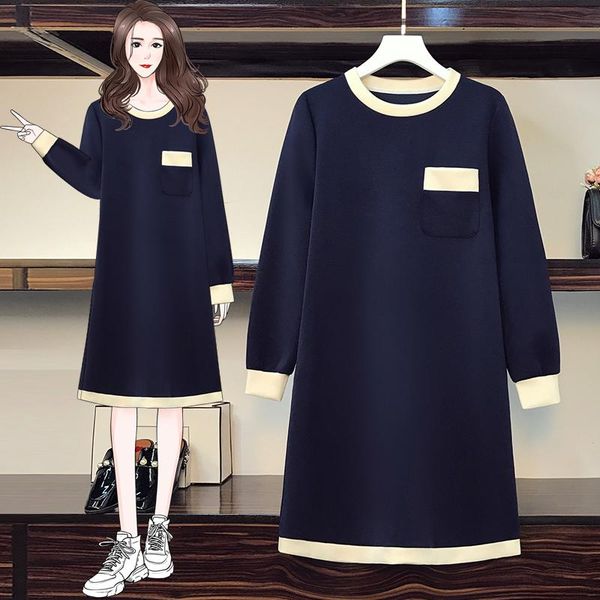 casual dresses ehqaxin autumn winter womens fashion elegant contrast color straight loose hedging long sleeve pocket dress l-5xl, Black;gray
casual dresses ehqaxin autumn winter womens fashion elegant contrast color straight loose hedging long sleeve pocket dress l-5xl, Black;gray