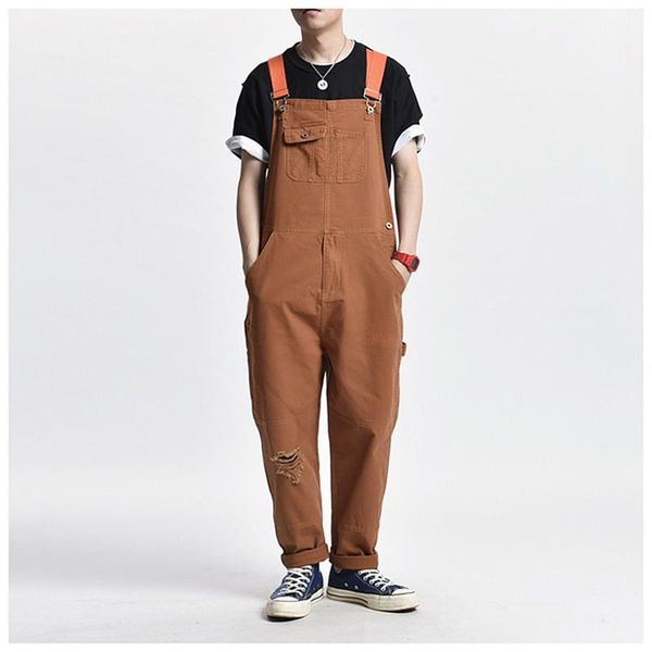 men's jeans vintage retro multi-pocket denim overalls mens amekaji safari style casual color block work bib trousers men workwear, Blue
men's jeans vintage retro multi-pocket denim overalls mens amekaji safari style casual color block work bib trousers men workwear, Blue